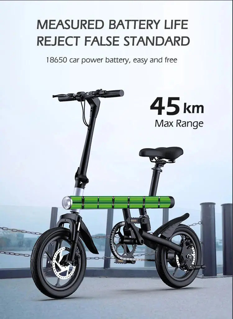 Electric Bike 36V 8Ah Battery 350 watts Motor 14 inch Folding Ebike Mankeel MZ-4