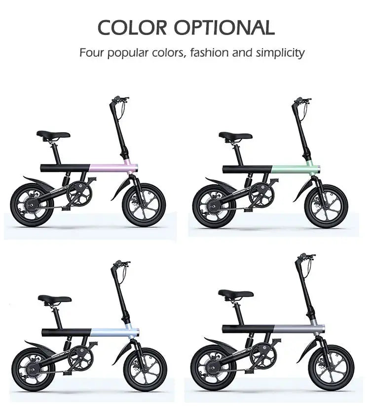 Electric Bike 36V 8Ah Battery 350 watts Motor 14 inch Folding Ebike Mankeel MZ-4