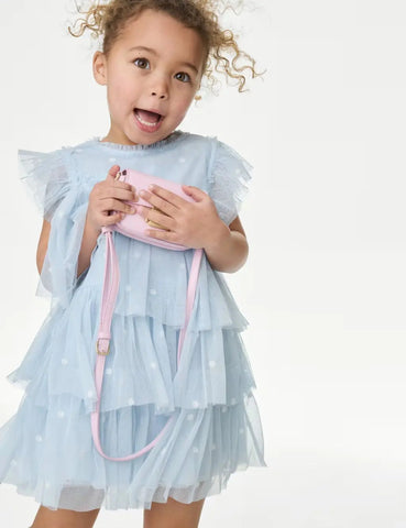 M&S Embroidered Tulle Dress (2-16 Yrs)