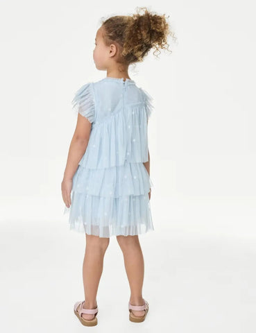 M&S Embroidered Tulle Dress (2-16 Yrs)