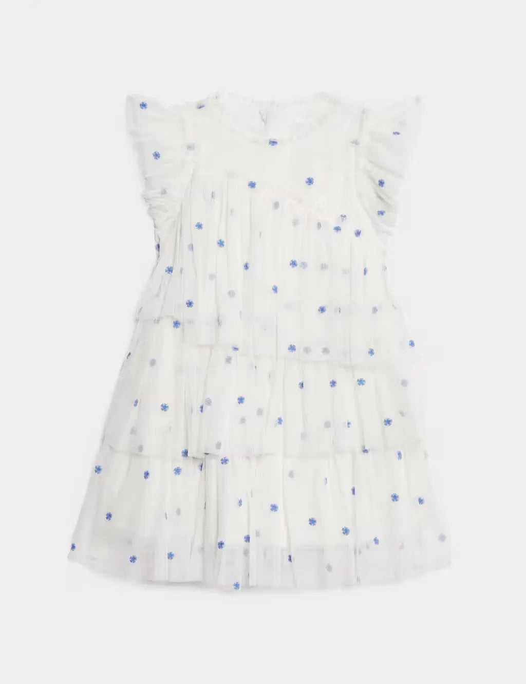M&S Embroidered Tulle Dress (2-16 Yrs)
