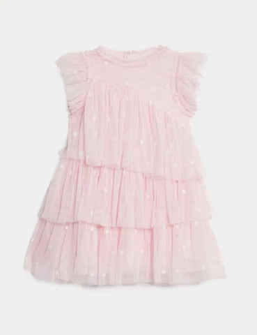 M&S Embroidered Tulle Dress (2-16 Yrs)