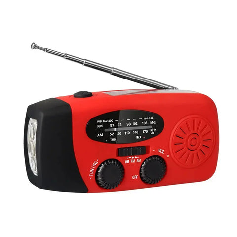 Emergency Hand Crank Radio with LED Flashlight