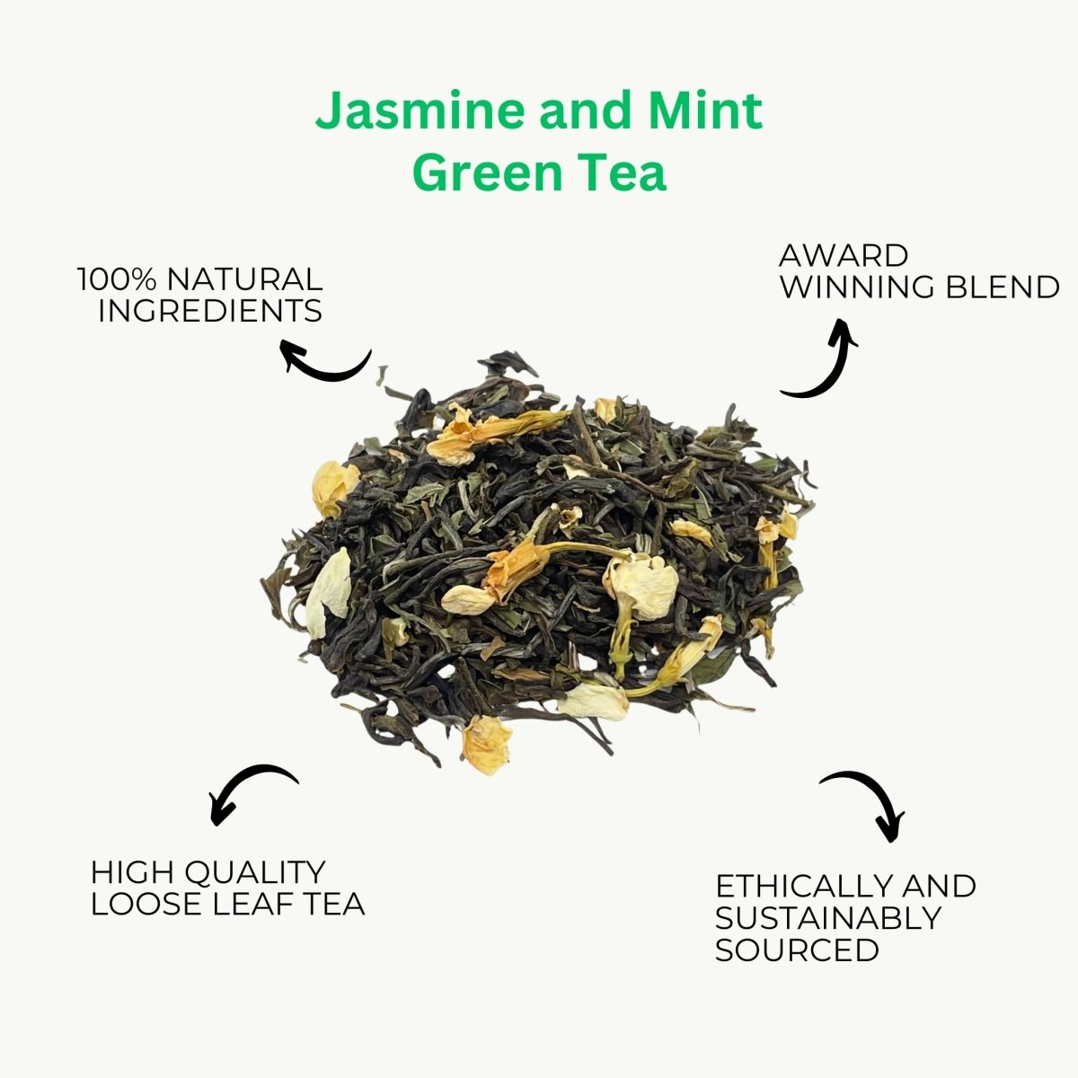 Jasmine & Mint Green Tea - Loose Leaf