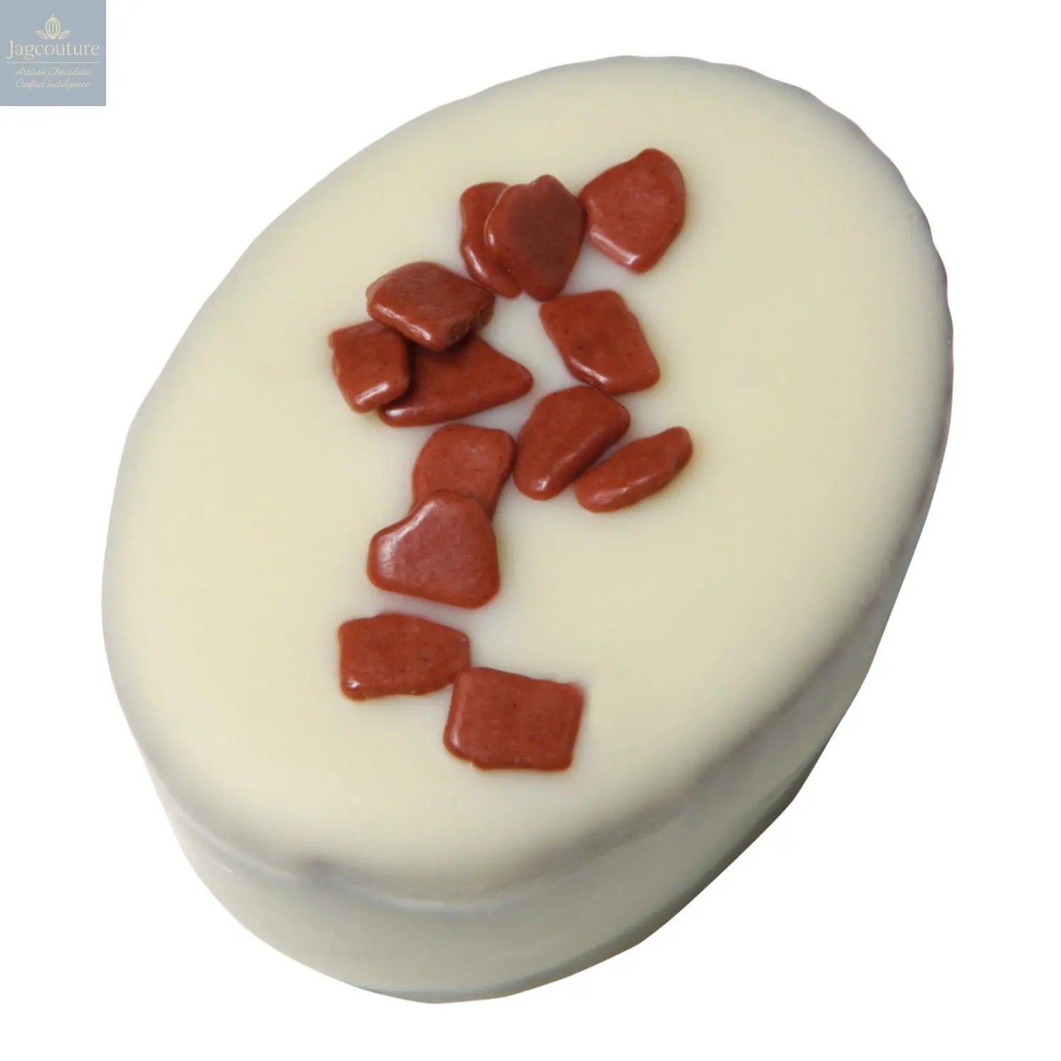 Eperni - white chocolate champagne flavoured marzipan 22.5g - Jag Couture Chocolates