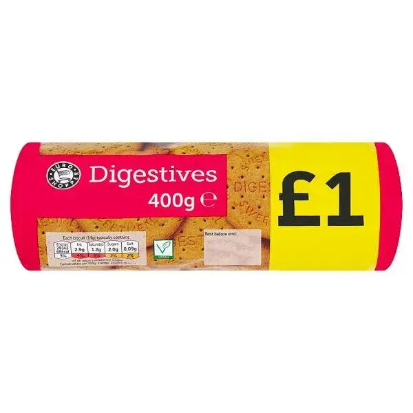 Euro Shopper Digestives 400g (Case of 17)
