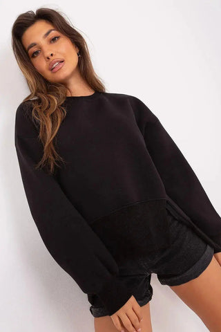 Ex Moda round neckline and long sleeves sweatshirt