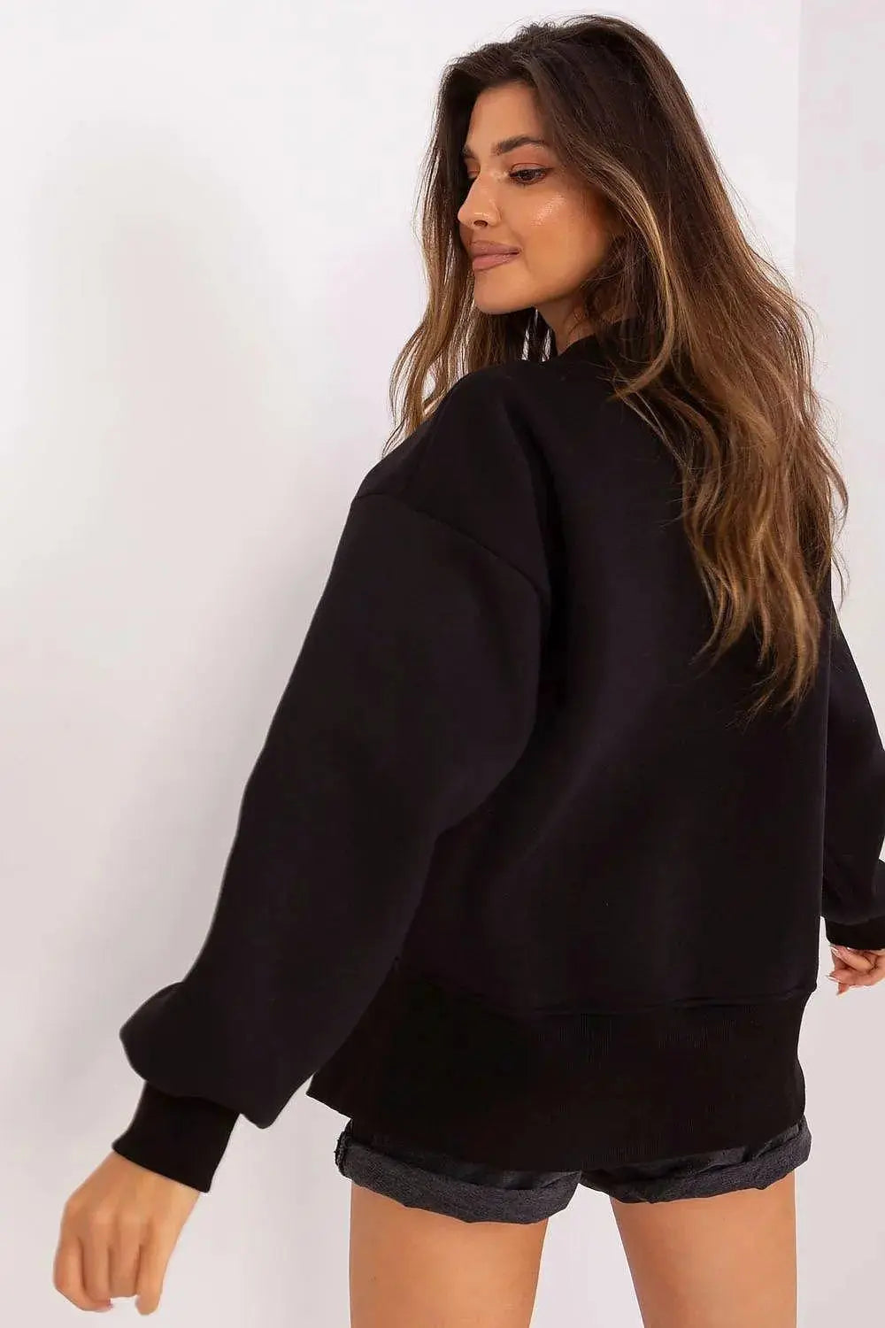 Ex Moda round neckline and long sleeves sweatshirt