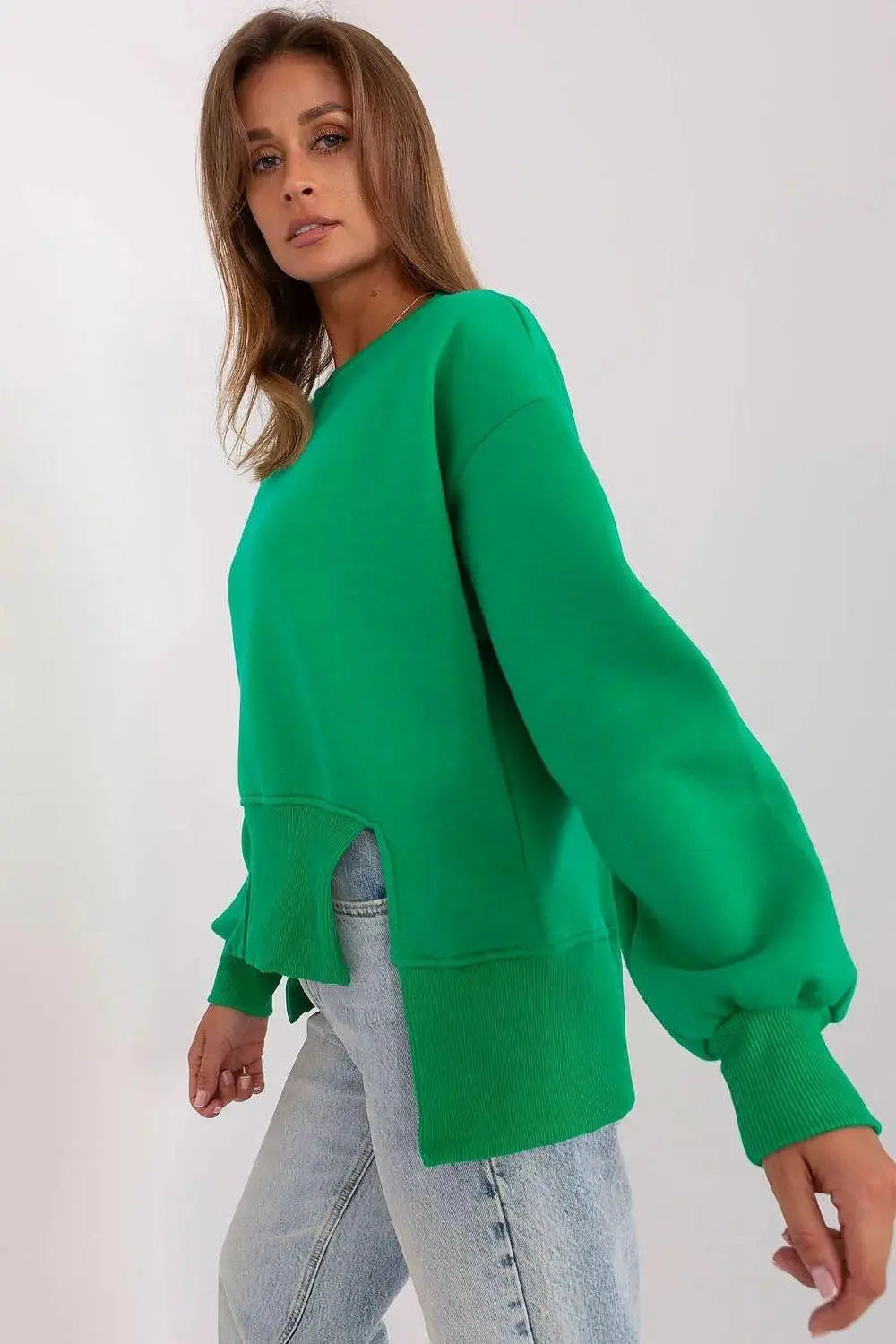 Ex Moda round neckline and long sleeves sweatshirt