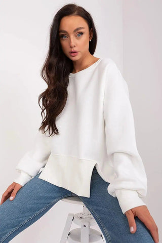 Ex Moda round neckline and long sleeves sweatshirt