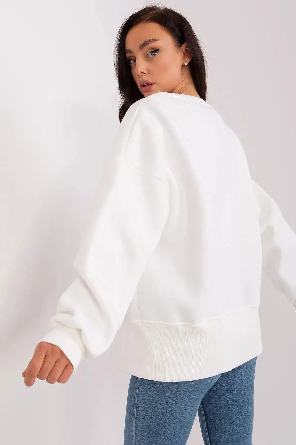 Ex Moda round neckline and long sleeves sweatshirt