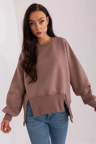 Ex Moda round neckline and long sleeves sweatshirt