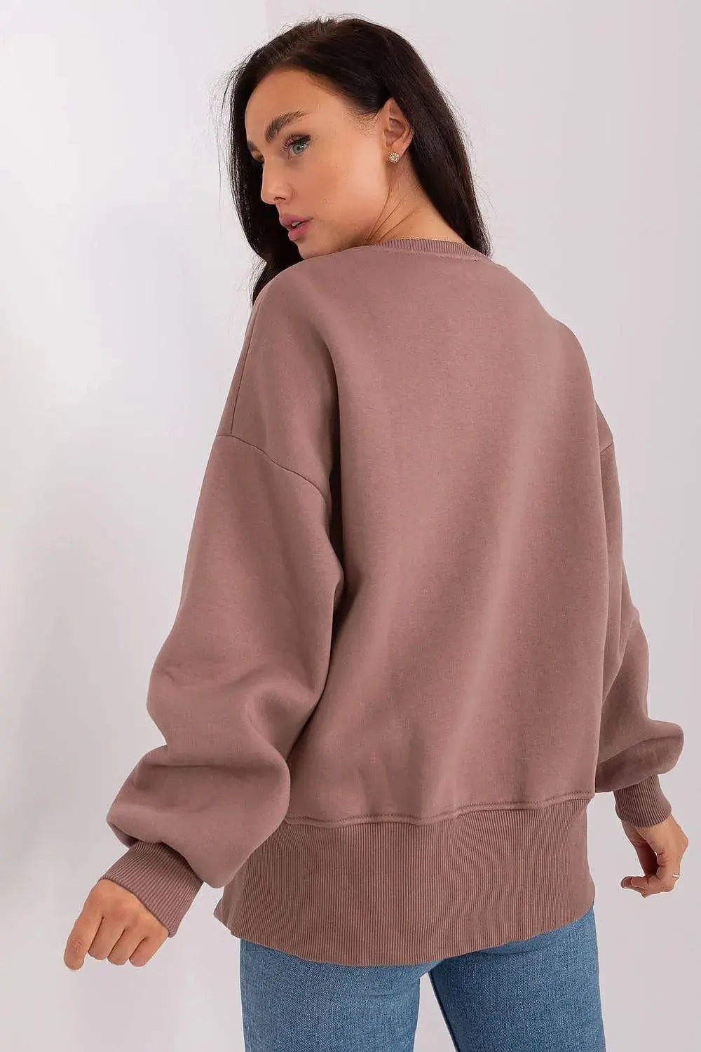 Ex Moda round neckline and long sleeves sweatshirt