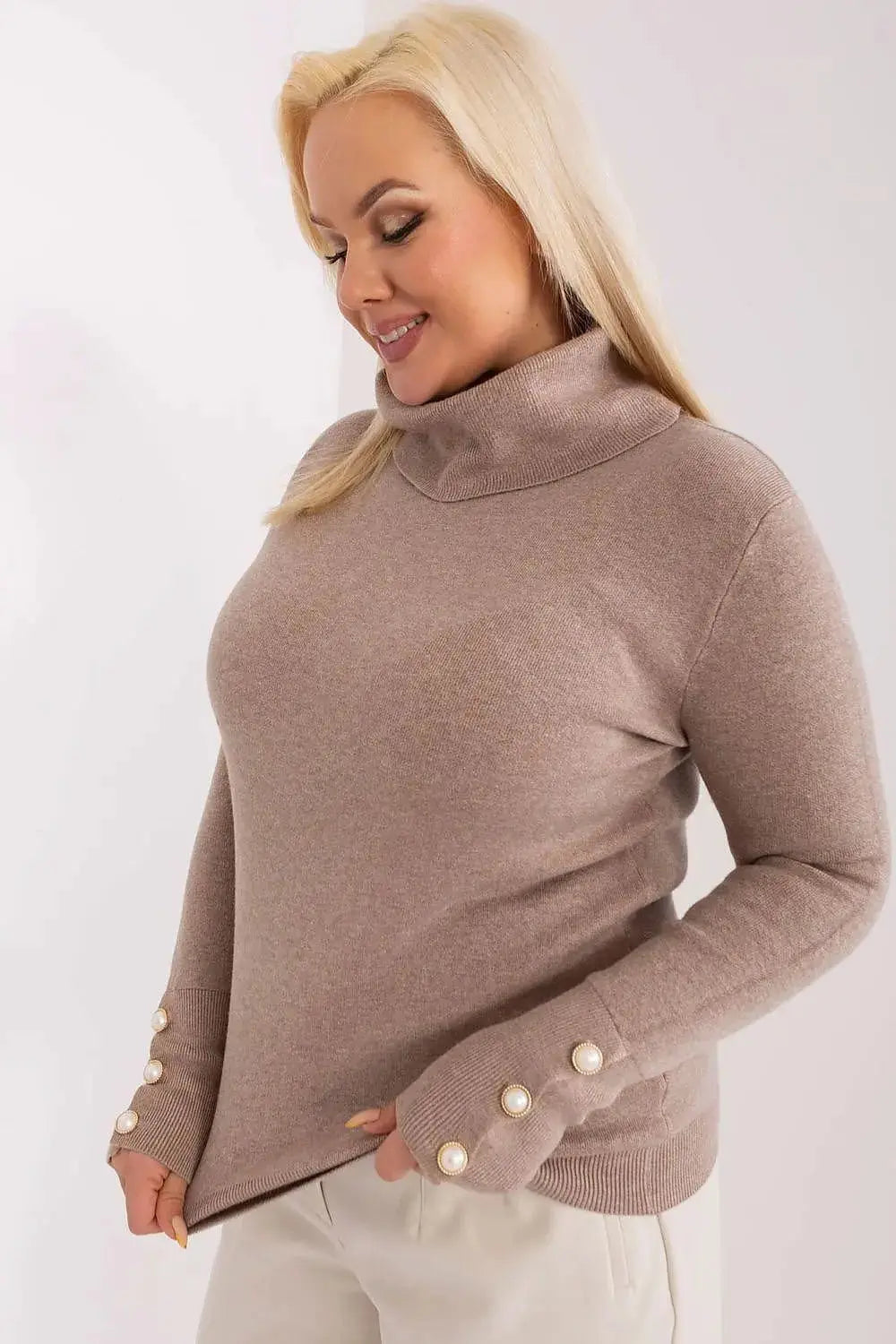 Factory Price lightweight and pleasant viscose turtleneck sweater
