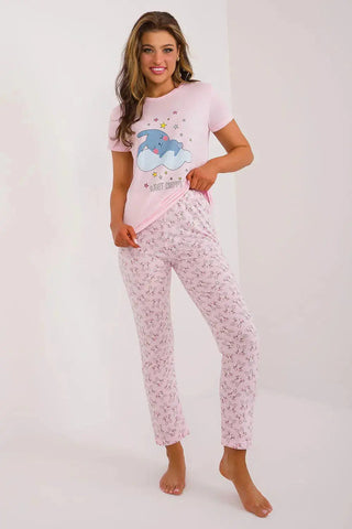 Factory Price t-shirt and pants womens pajamas