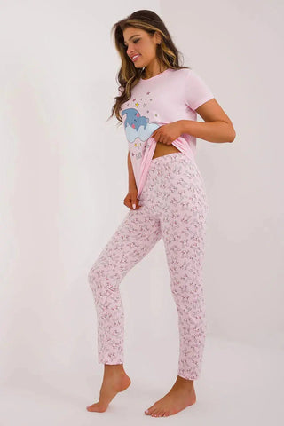 Factory Price t-shirt and pants womens pajamas