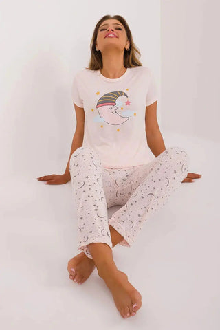 Factory Price t-shirt and pants  womens pajamas