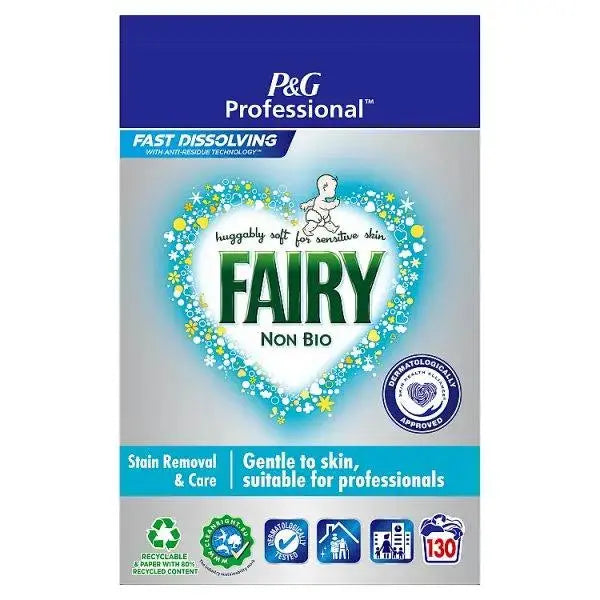 Fairy Professional Non-Bio Washing Powder Detergent 130 Washes