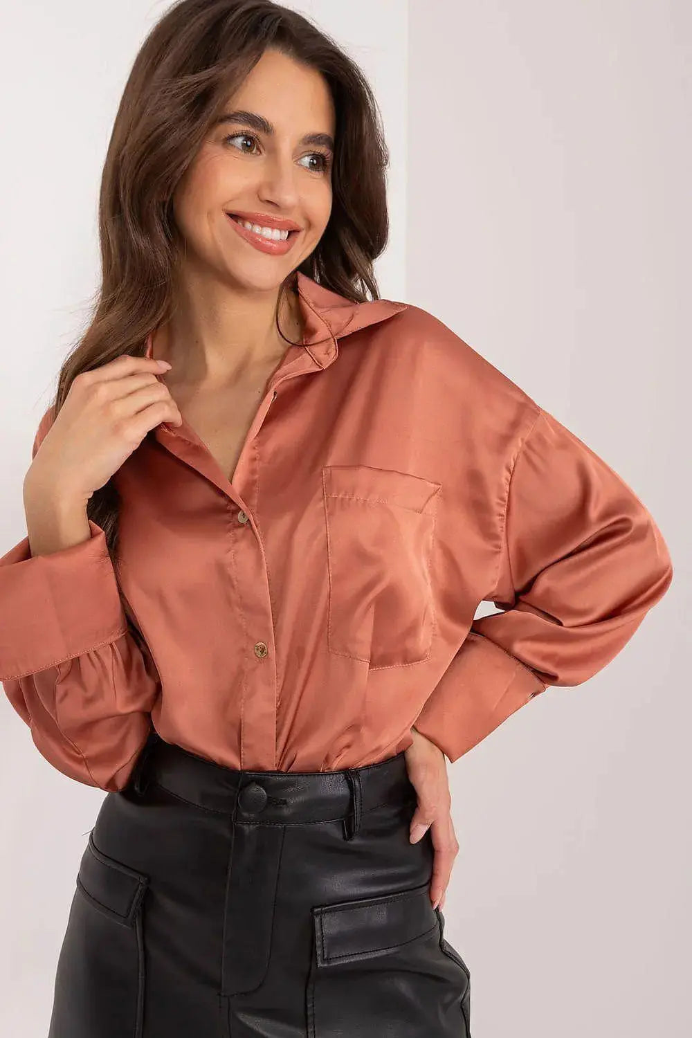 Fancy classic long sleeve womens shirt