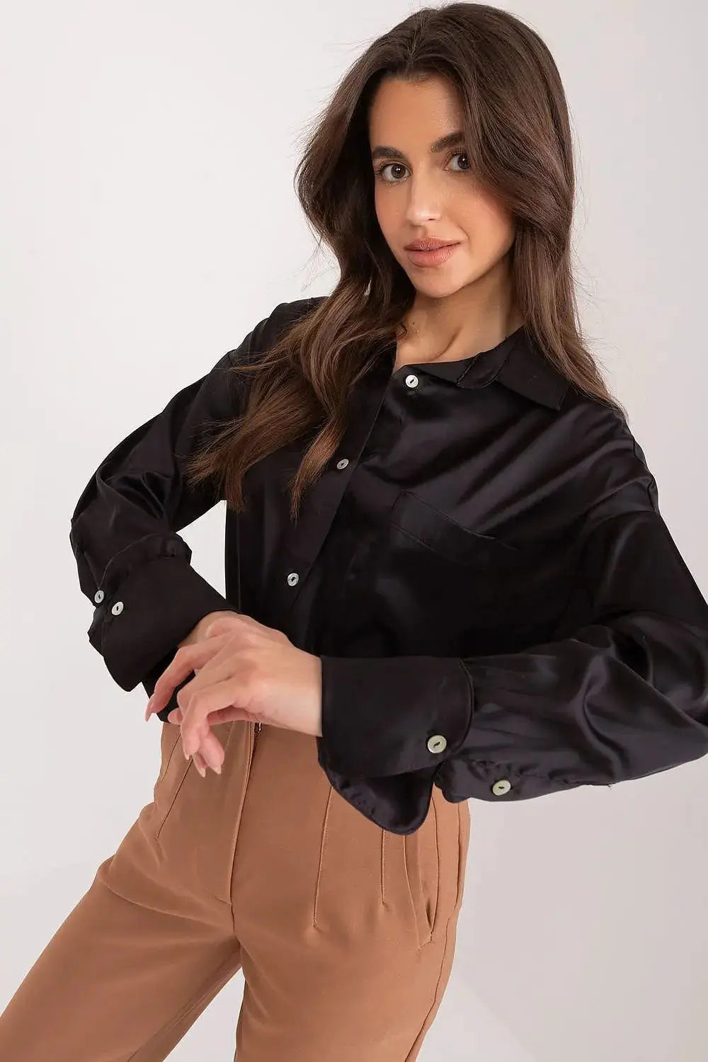 Fancy classic long sleeve womens shirt