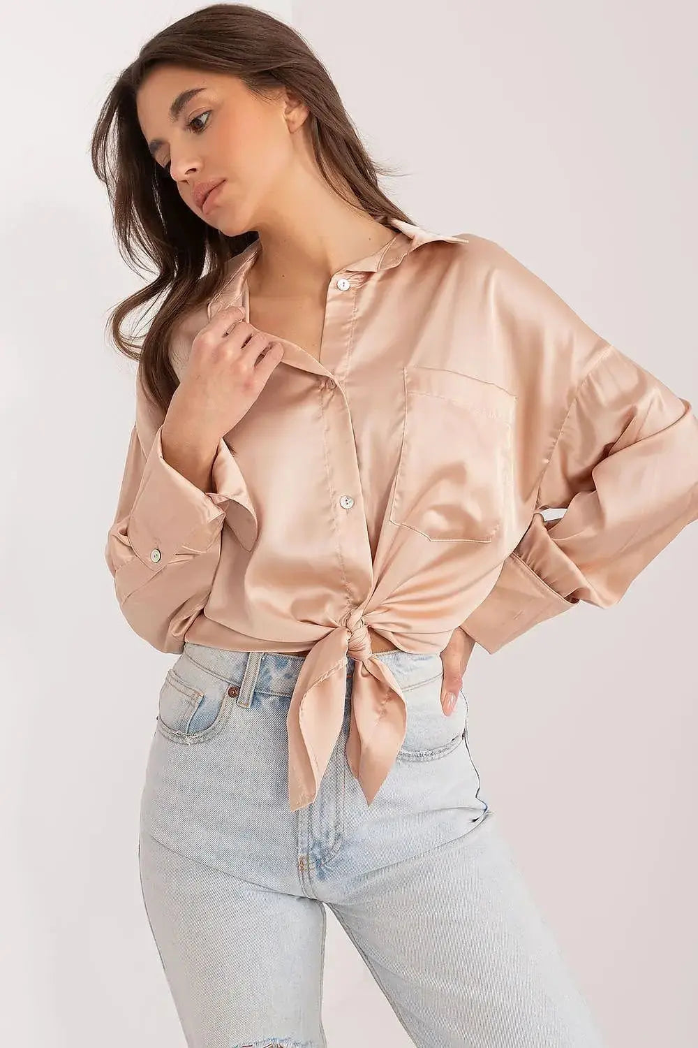 Fancy classic long sleeve womens shirt