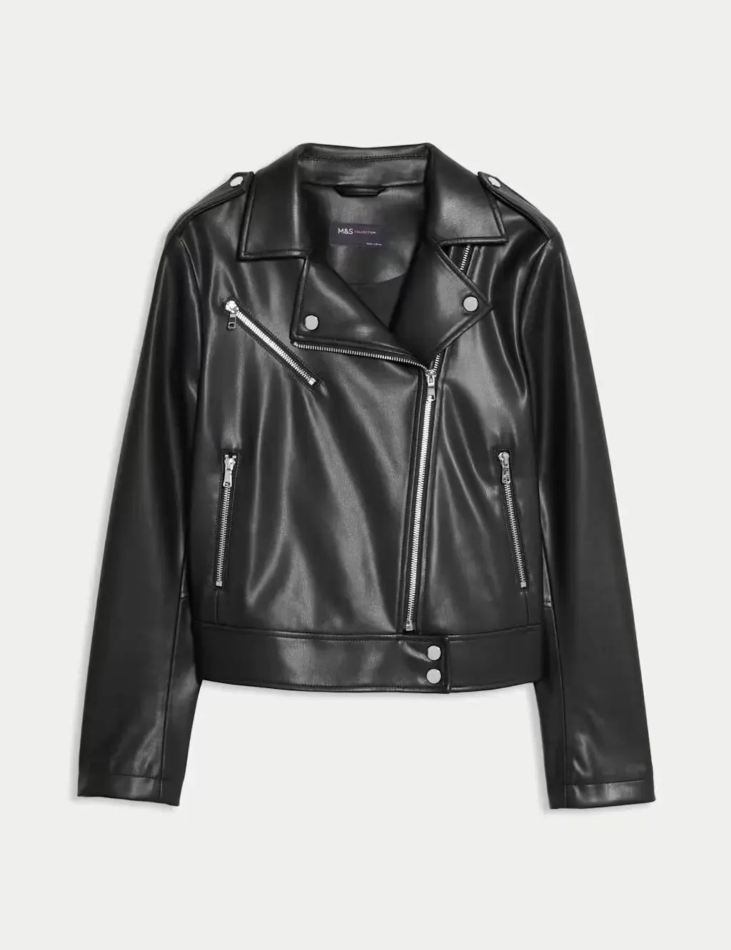 Faux Leather Biker Jacket