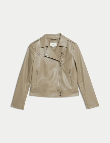 Faux Leather Biker Jacket
