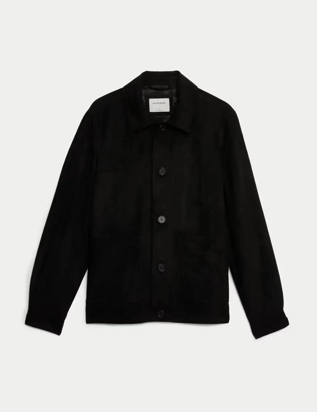 Faux Suede Harrington Jacket