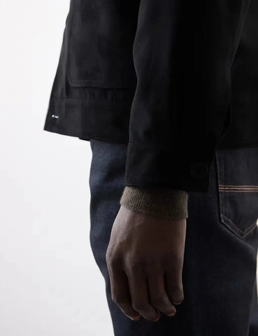 Faux Suede Harrington Jacket