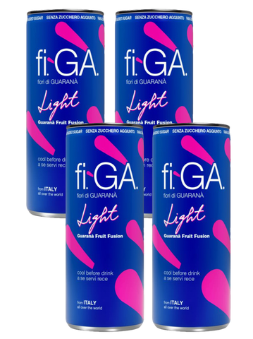 Figa (fi-GÀ / fi-ga) Fiori di Guarana Light Soft Drink 4x250ml