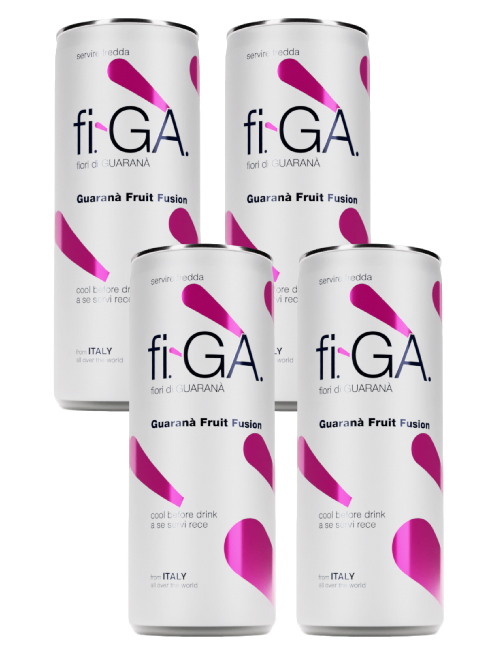 Figa (fi-GÀ / fi-ga) Fiori di Guarana Original Soft Drink 4x250ml