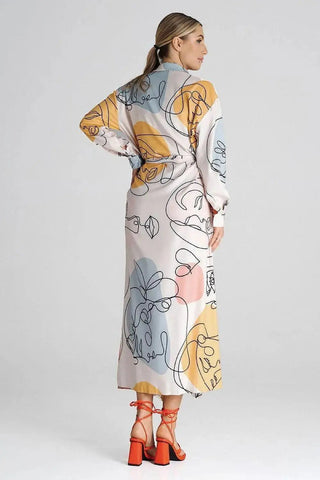 Figl Maxi Shirt Daydress with Collar