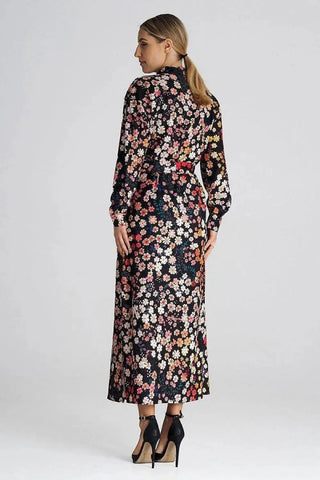 Figl Maxi Shirt Daydress with Collar