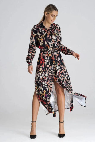 Figl Maxi Shirt Daydress with Collar
