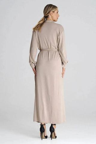 Figl Maxi Shirt Daydress with Collar