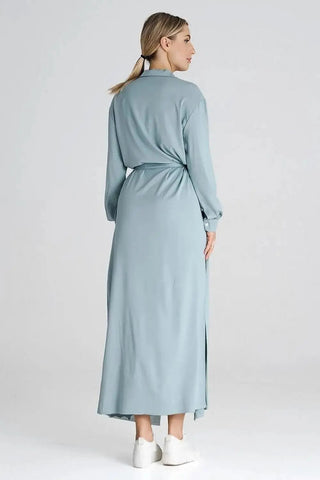 Figl Maxi Shirt Daydress with Collar