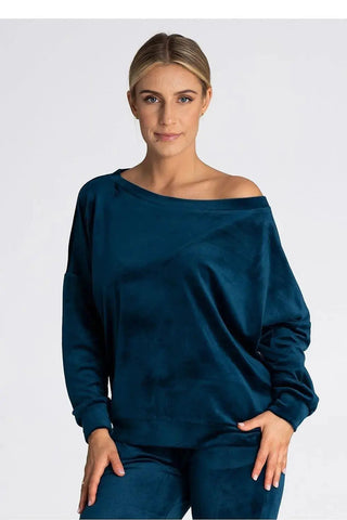 Figl boat neckline oversized blouse