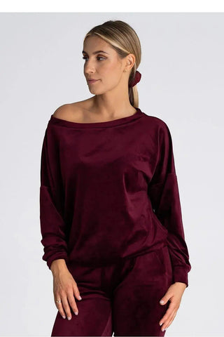Figl boat neckline oversized blouse