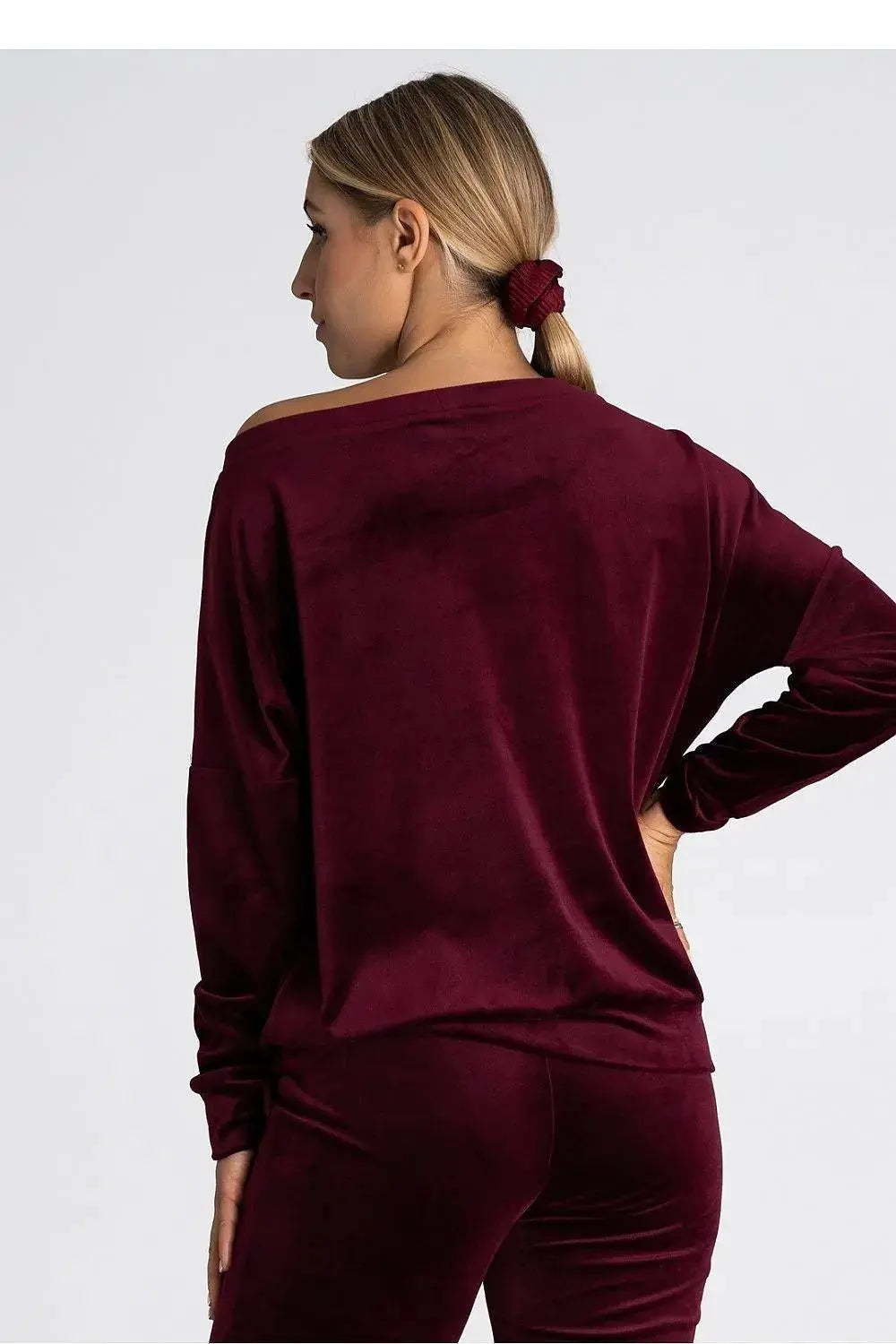 Figl boat neckline oversized blouse