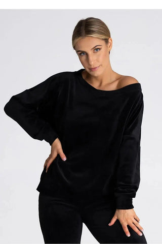 Figl boat neckline oversized blouse