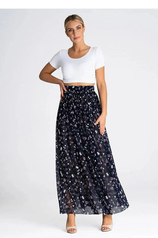 Figl elegant long mesh skirt