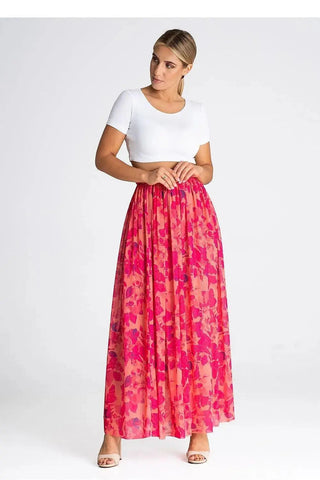 Figl elegant long mesh skirt