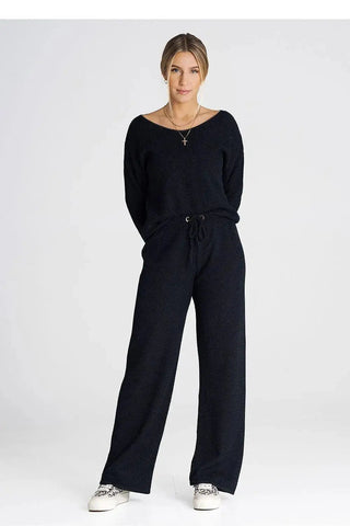 Figl long sleeves blouse and loose pants