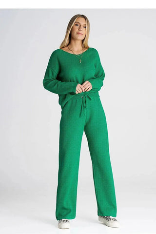 Figl long sleeves blouse and loose pants