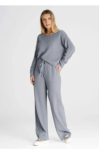 Figl long sleeves blouse and loose pants
