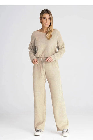 Figl long sleeves blouse and loose pants