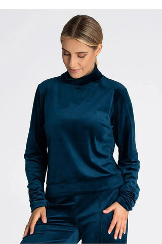 Figl long turtleneck and long sleeves blouse