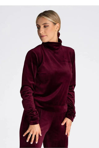 Figl long turtleneck and long sleeves blouse