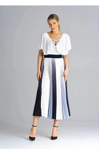 Figl midi pleated skirt