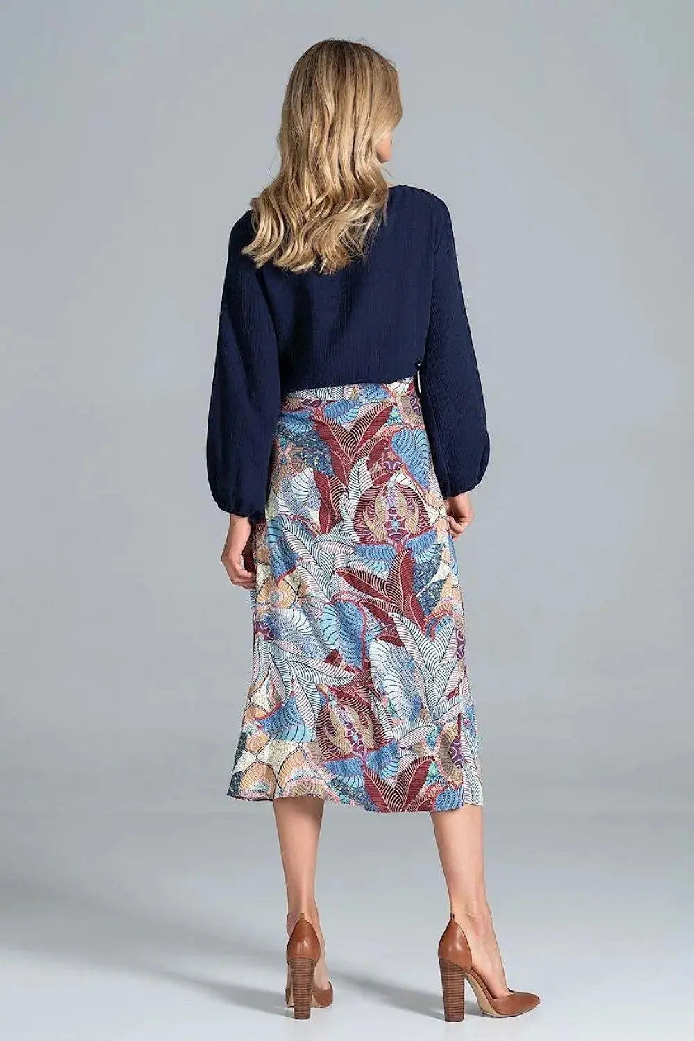 Figl trapeze midi skirt